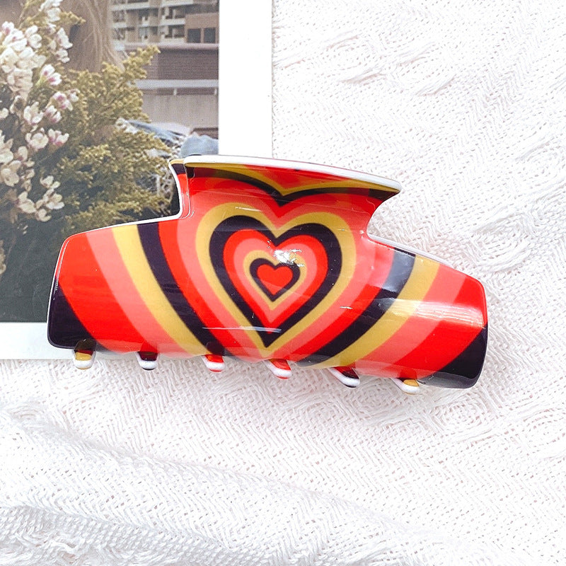Pinzas Para El Cabello De Acrílico Corazón al por mayor
